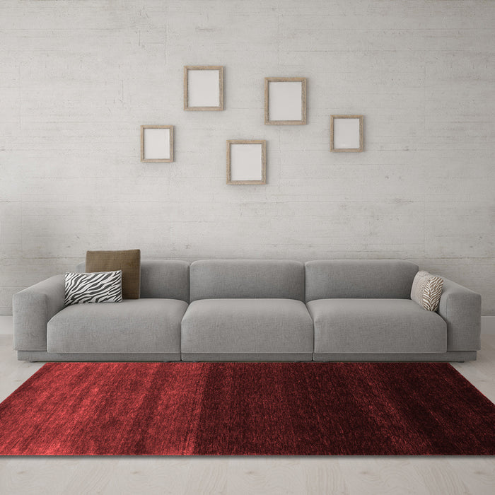 Contemporary Red Washable Rugs