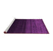 Sideview of Machine Washable Abstract Pink Contemporary Rug, wshcon1780pnk