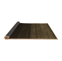 Sideview of Abstract Brown Contemporary Rug, con1780brn