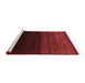 Contemporary Red Washable Rugs