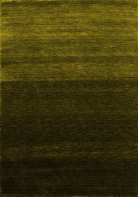 Abstract Yellow Contemporary Rug, con1780yw