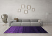 Machine Washable Abstract Purple Contemporary Area Rugs in a Living Room, wshcon1780pur