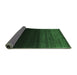 Sideview of Abstract Emerald Green Contemporary Rug, con1780emgrn