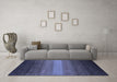 Machine Washable Abstract Blue Contemporary Rug in a Living Room, wshcon1781blu