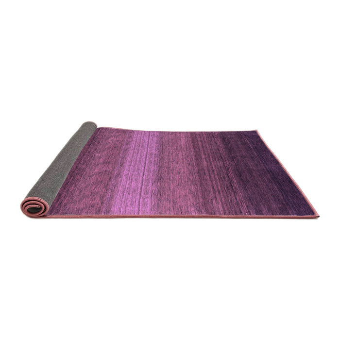 Sideview of Abstract Purple Contemporary Rug, con1781pur