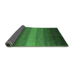Sideview of Abstract Emerald Green Contemporary Rug, con1781emgrn