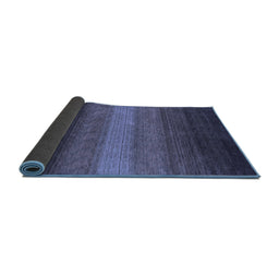 Sideview of Abstract Blue Contemporary Rug, con1781blu