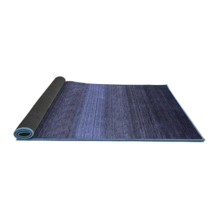 Sideview of Abstract Blue Contemporary Rug, con1781blu