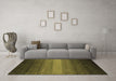 Machine Washable Abstract Brown Contemporary Rug in a Living Room,, wshcon1781brn