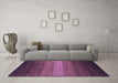 Machine Washable Abstract Purple Contemporary Area Rugs in a Living Room, wshcon1781pur