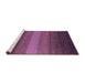 Sideview of Machine Washable Abstract Purple Contemporary Area Rugs, wshcon1781pur