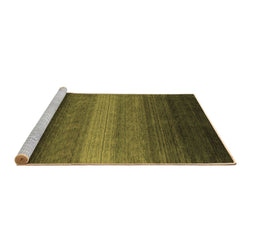 Sideview of Machine Washable Abstract Brown Contemporary Rug, wshcon1781brn