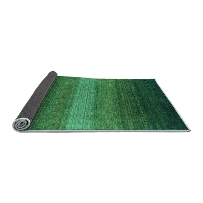 Sideview of Abstract Light Blue Contemporary Rug, con1781lblu