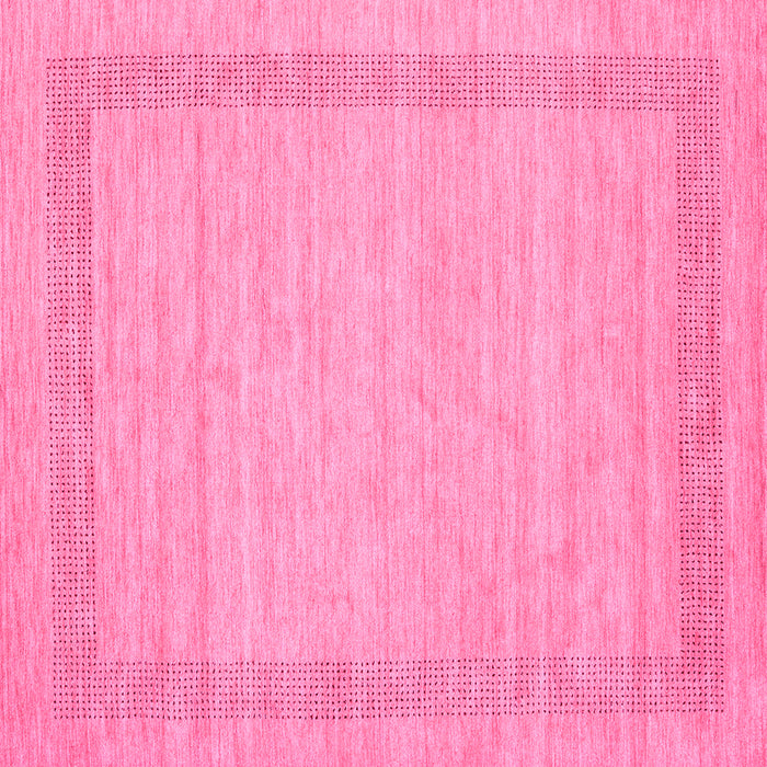 Square Machine Washable Abstract Pink Contemporary Rug, wshcon1782pnk