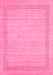 Abstract Pink Contemporary Rug, con1782pnk