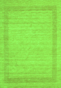 Abstract Green Contemporary Rug, con1782grn