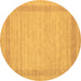 Round Abstract Brown Contemporary Rug, con1782brn