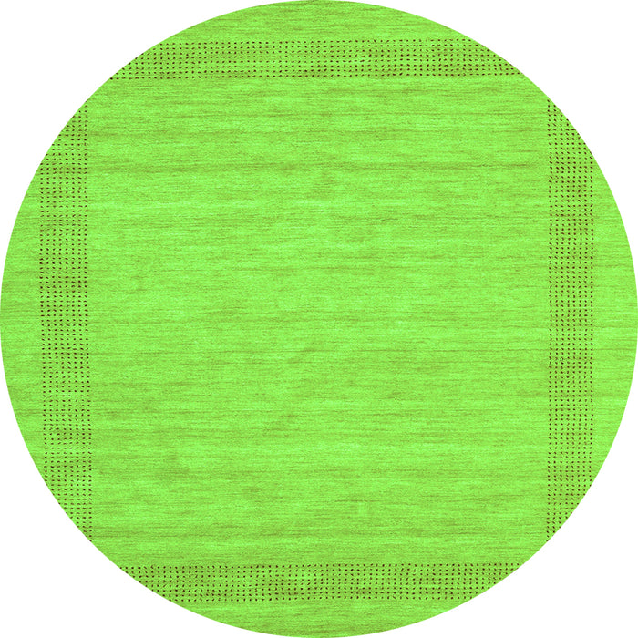 Square Abstract Green Contemporary Rug, con1782grn