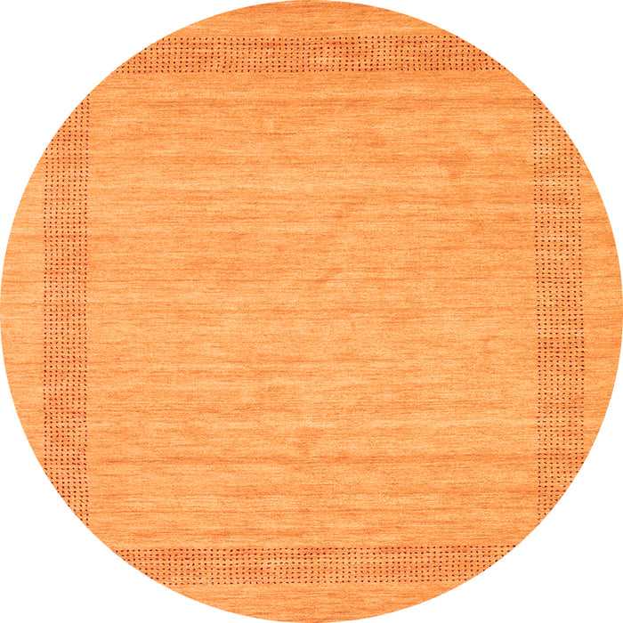 Square Abstract Orange Contemporary Rug, con1782org