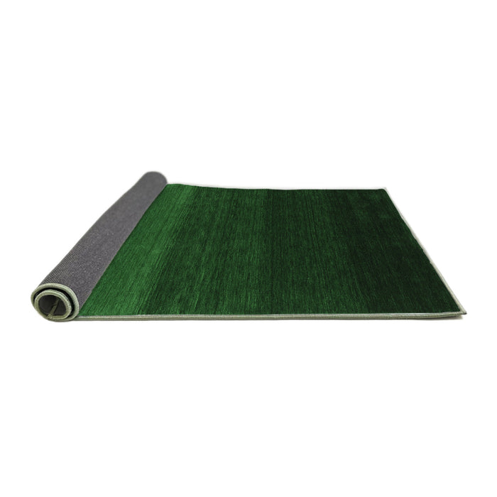 Sideview of Abstract Emerald Green Contemporary Rug, con1783emgrn