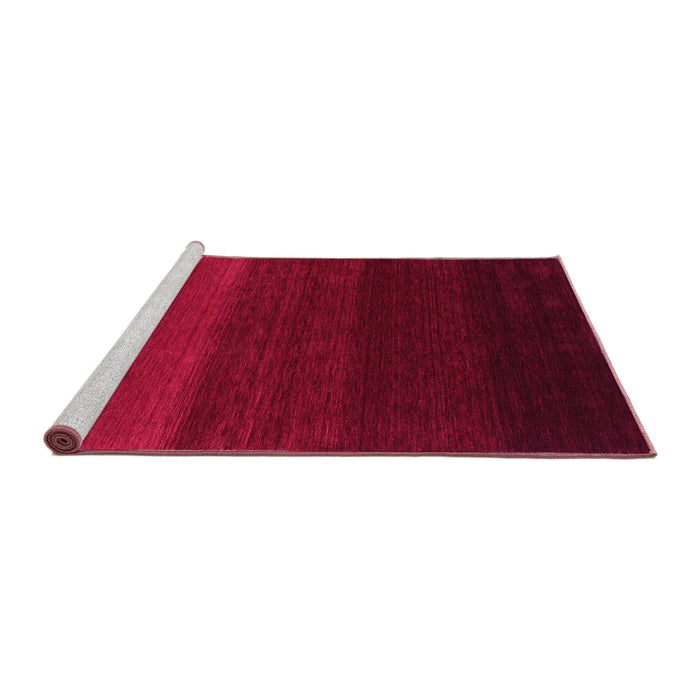 Sideview of Machine Washable Abstract Pink Contemporary Rug, wshcon1783pnk