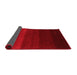 Abstract Red Contemporary Area Rugs