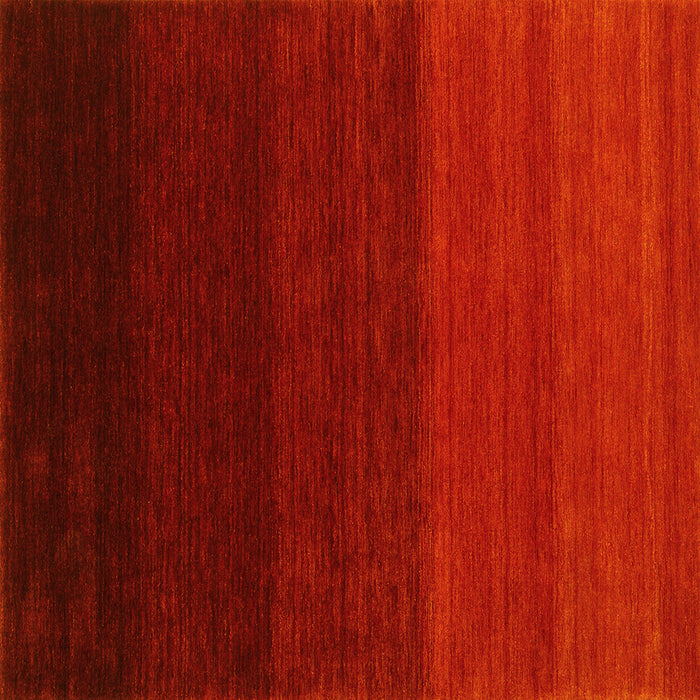 Square Abstract Yellow Contemporary Rug, con1783yw