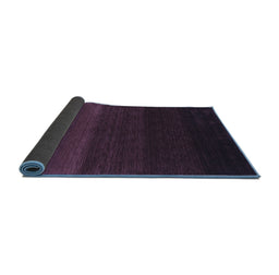 Sideview of Abstract Blue Contemporary Rug, con1783blu