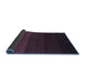 Sideview of Abstract Blue Contemporary Rug, con1783blu