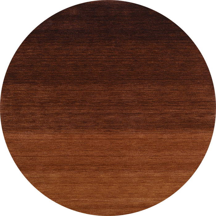 Round Abstract Light Blue Contemporary Rug, con1783lblu