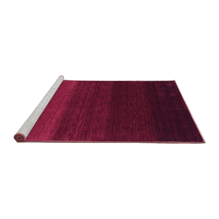 Sideview of Machine Washable Abstract Purple Contemporary Area Rugs, wshcon1783pur