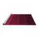 Sideview of Machine Washable Abstract Purple Contemporary Area Rugs, wshcon1783pur