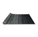 Thickness of Contemporary Charcoal Black Modern Rug, con1784