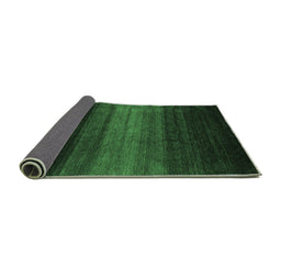 Sideview of Abstract Emerald Green Contemporary Rug, con1784emgrn