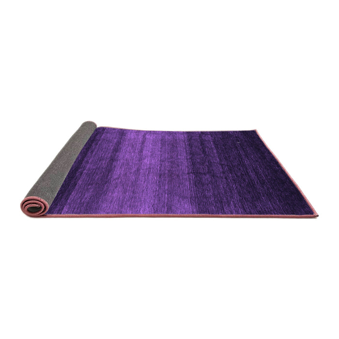 Sideview of Abstract Purple Contemporary Rug, con1784pur