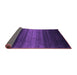 Sideview of Abstract Purple Contemporary Rug, con1784pur