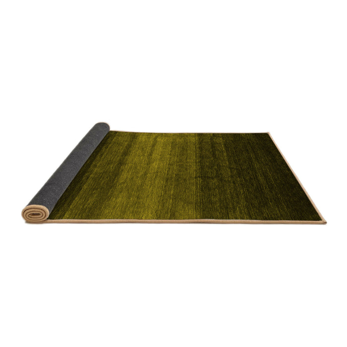 Sideview of Abstract Yellow Contemporary Rug, con1784yw