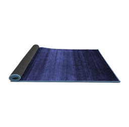 Sideview of Abstract Blue Contemporary Rug, con1784blu