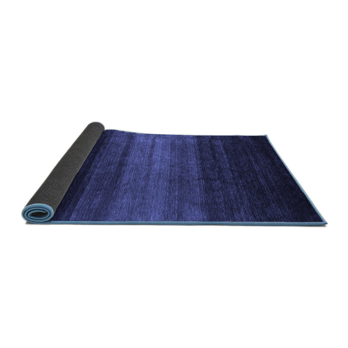 Sideview of Abstract Blue Contemporary Rug, con1784blu
