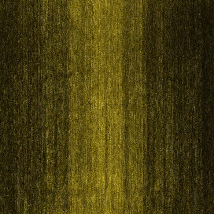 Square Abstract Yellow Contemporary Rug, con1784yw