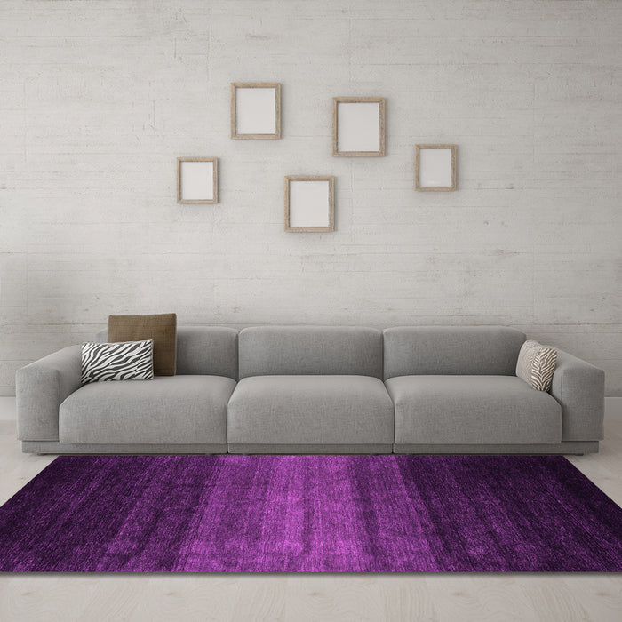 Machine Washable Abstract Pink Contemporary Rug in a Living Room, wshcon1784pnk