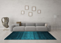 Machine Washable Abstract Light Blue Contemporary Rug, wshcon1784lblu