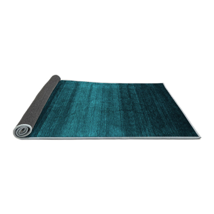 Sideview of Abstract Light Blue Contemporary Rug, con1784lblu