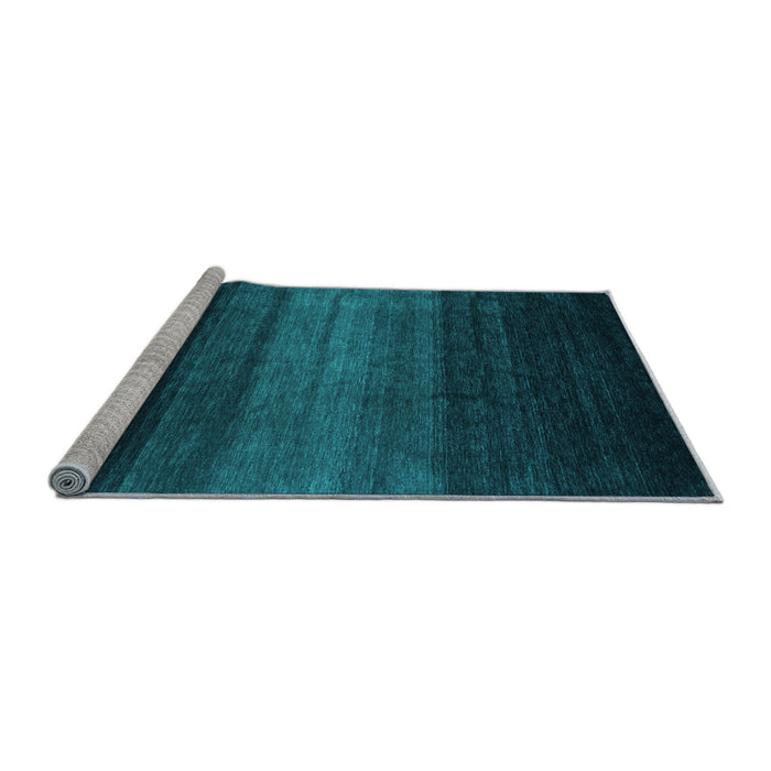 Sideview of Machine Washable Abstract Light Blue Contemporary Rug, wshcon1784lblu