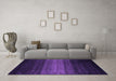 Machine Washable Abstract Purple Contemporary Area Rugs in a Living Room, wshcon1784pur