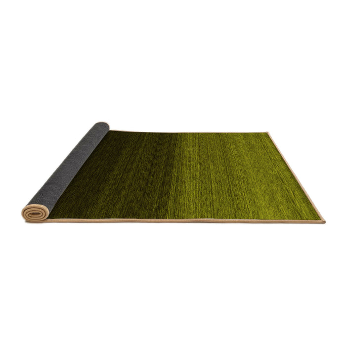 Sideview of Abstract Yellow Contemporary Rug, con1785yw