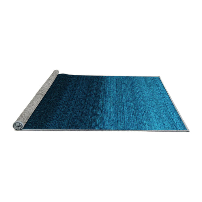 Sideview of Machine Washable Abstract Light Blue Contemporary Rug, wshcon1785lblu