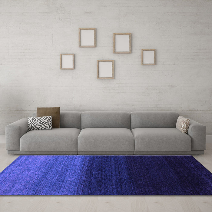 Machine Washable Abstract Purple Contemporary Area Rugs in a Living Room, wshcon1785pur