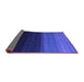 Sideview of Abstract Purple Contemporary Rug, con1785pur