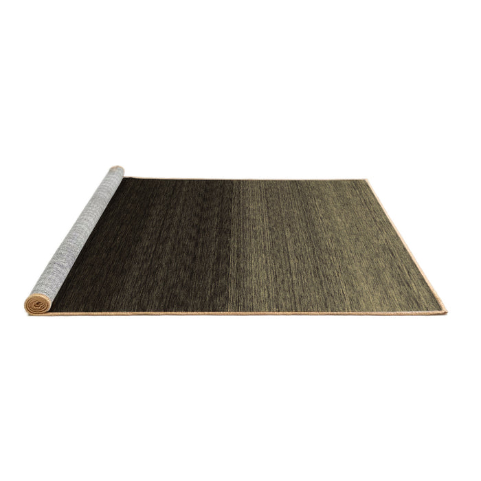 Sideview of Machine Washable Abstract Brown Contemporary Rug, wshcon1785brn